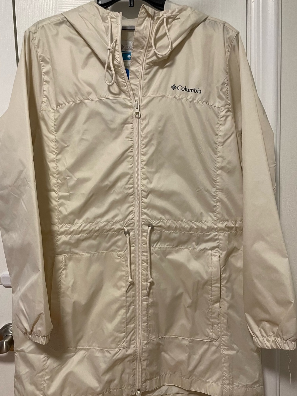 Columbia Woman’s City Top Long Jacket Vintage White Size M NWT